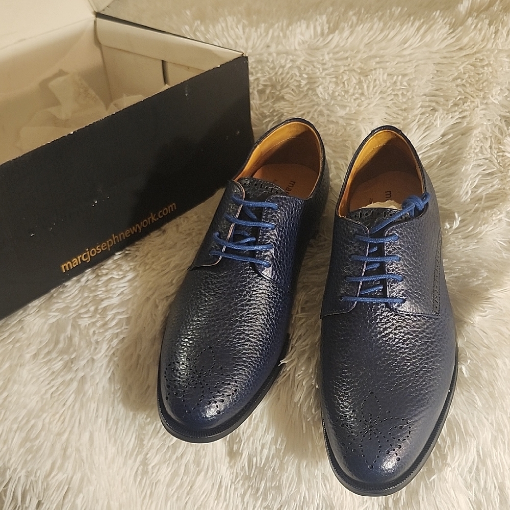 Marc Joseph New York Men's Leather Lace-up Wingtip Dress Shoe Oxford